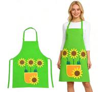 Tablier de Jardinier,Tablier Jardinier Tournesol avec Poche,Tabliers de Jardinage,Tabliers Barbecue Costume de Jardiniers,Costume de Tournesol de Carnaval,pour Barbecue,Restaurant,Café,Jardinage
