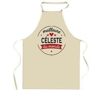 Tablier de la Meilleure Céleste du monde 1- Apron - Idée Cadeau Tablier Personnalisable Anniversaire Fête Original Famille Travail Départ Collègue Retraite Noël.