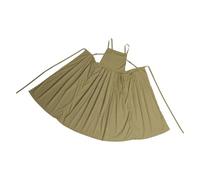 Tablier de ménage imperméable en nylon plissé long pour la peinture, la cuisine et l'art des ongles, tablier en nylon pour la cuisine, vert clair, taille unique