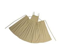Tablier de ménage imperméable en nylon plissé long pour la peinture, la cuisine et l'art des ongles, tablier en nylon pour la cuisine, kaki, taille unique