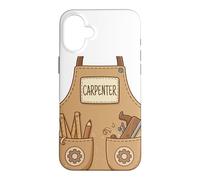Tablier de Menuisier Amusant et Mignon pour Le Travail du Bois Coque pour iPhone 16 Plus