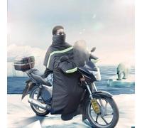 Tablier De Moto, Genouillères Coupe-Vent Et Chaudes pour Lhiver, Doublure en Flanelle De Tissu PVC Imperméable, équipement De Protection De Pare-Brise De Moto à Cheval (B)