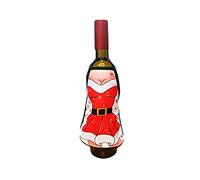 Tablier de Noël Couvercle de bouteille Décoration de table de Noël Ensemble de bouteilles de vin Noël Fournitures de fête à domicile Durabilité