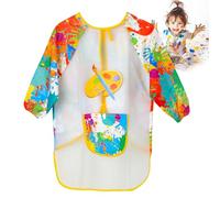 Tablier de Peintre pour Enfants - Vêtements de Peintre pour Enfants Imperméable à l'Eau Tablier Anti-Salissures pour Garçons Filles 7-12 ans Art Ecole Peinture Classe Vie Quotidienne (Drawboard)
