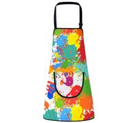 Tablier de Peinture Imperméable pour Enfants - Manches Longues, Poches pour Peindre, Cuisiner, Manger (Hauteur 80-100 cm, Sans Manches)