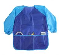 Tablier de Peinture pour Enfants à Manches Longues et 3 Poches, Blouse imperméable pour Enfants, Robe pour Tout-Petits pour Peindre, Cuisiner, bricoler et Manger