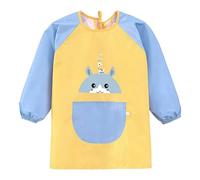 Tablier de Peinture pour Enfants avec Grande Poche Avant idéal pour Les activités créatives et artistiques résistante pour vêtements (Sky Blue1, 1-4 Years)
