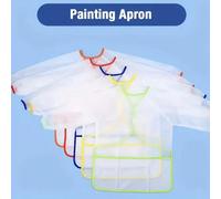 Tablier de peinture pour enfants, graffiti, peinture, art, transparent, imperméable, respirant, manches longues, retournement, tablier de peinture pour enfants, blouse d'art pour enfants, tablier impe