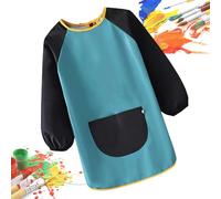 Tablier de peinture pour, tablier d'artiste imperméable à manches longues confortable pour les tout-petits, accessoires pour artistes, laboratoire, pâtisserie, manger, activités en classe