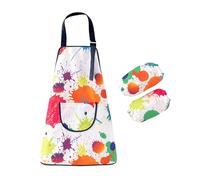 Tablier de peinture respirant pour enfants avec manches longues pour les salles de classe d'artisanat en désordre.