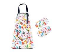 Tablier de peinture respirant pour enfants avec manches longues pour les salles de classe d'artisanat en désordre.