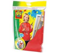 Tablier de peinture rouge avec manche enfant - ses Rouge G