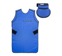 Tablier De Plomb Robuste, Ensemble De 2 Pièces, Blouse De Plomb Légère Avec Collier Thyroïdien En Plomb, Pour Protection Contre Les Rayons X(Blue/0.5mmPb,L)