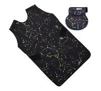 Tablier De Plomb Robuste, Ensemble De 2 Pièces, Robe De Plomb Noire À Imprimé Splash Avec Collier Thyroïdien En Plomb, Pour Protection Contre Les Rayons X(Black/0.5mmPb,XL)