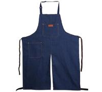 Tablier de Poterie à Jambe Divisée en Jean Avec Sangle de Cou, Poche et Respirant - Résistant et Sale Pour Céramique, Bricolage - Pour Femmes et Hommes