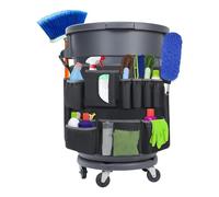 Tablier De Poubelle - Organisateur De Chantier,Rangement Outils De Nettoyage Pour Conteneurs 120-210L Maison Extérieur Jardin Terrasse Arrière-Cour Intérieur Extérieur
