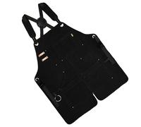 Tablier de protection en toile pour le travail du bois résistant aux déchirures, aux rayures, aux taches avec poches, toile de cuisson avec poches