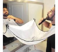 Tablier de rasage pour homme, receveur de barbe, Cape de soins, bavoir pour le visage, cheveux rasés, bavoirs pour adultes, rasoir de nettoyage, coiffeur, cadeau pour homme, tablier propre Crochets 2