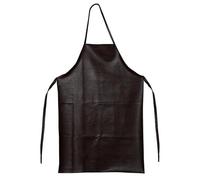 Tablier de soudage en cuir de vachette résistant usure et chaleur pour forgeron, soudeur, marron, L