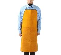 Tablier de soudeur en cuir ignifuge - Tablier de travail réglable unisexe | Vêtements de protection de soudure, robustes, résistants à la chaleur, pratiques pour les ateliers de soudage et les métaux