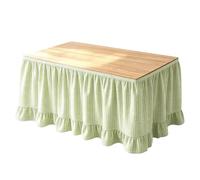 Tablier de table 183 cm lavable en machine antidérapant | Jupe de bureau d'enseignant pour salle de classe pour fête, bar à dessert, coin lecture, banquet, événement alimentaire