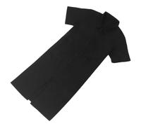 Tablier de Toilettage pour Animaux, Imperméable, Antistatique, Noir | Polyester, Fermeture Éclair Intégrale et Manches Courtes, Rangements Pratiques, pour Séances de Toilettage Professionnelles