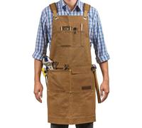 Tablier de travail en toile cirée avec poche multi-outils