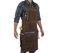 Tablier de travail en toile cirée de 473,6 g avec support de ruban en métal, entièrement réglable pour s'adapter confortablement aux hommes de taille S à XXL
