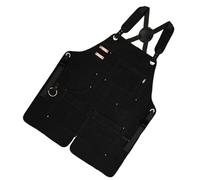 Tablier de travail en toile imperméable pour sculpture sur bois, protections contre les débris, convient à différents types de corps, tablier en toile avec poches