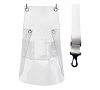Tablier de travail transparent, imperméable et résistant à l'huile, réglable, outil de protection pour coiffeur et coiffeur