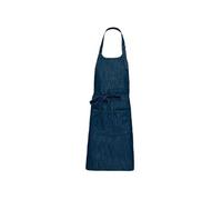Tablier Denim Polycoton Avec Poche Et Tour De Cou Réglable