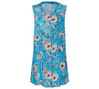 Tablier Desermo - Multicolore avec boutonnière, confortable et lavable pour jardin et ménage avec poches latérales - Style rétro DDR, bleu, XXL