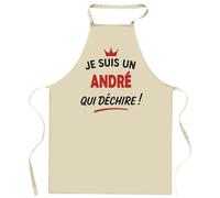 Tablier d'un André qui déchire 2- Apron - Idée Cadeau Tablier Personnalisable Anniversaire Fête Original Famille Travail Départ Collègue Retraite Noël.