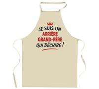 Tablier d'un Arrière-grand-père qui déchire 2- Apron - Idée Cadeau Tablier Personnalisable Anniversaire Fête Original Famille Travail Départ Collègue Retraite Noël.
