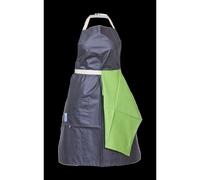 Tablier en coton adulte gris anthracite