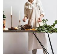 Tablier en coton et en lin, tabliers de nettoyage pour coffee shops