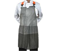 Tablier En Cotte De Mailles En Acier Inoxydable 316,Tablier Tablier En Métal Résistant Aux Coupures Et Aux Coups De Couteau,Tablier De Travail De Sécurité Pour Boucher,Facile À Nettoyer 55x60cm