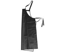 Tablier en Cuir PU Noir, Protection Anti-taches, Couverture Complète | Surface Facile à Nettoyer, Confort Agréable, pour Barbiers et Personnel de Nettoyage, Style Moderne