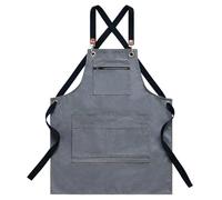 Tablier en Jean avec Poches Tablier De Cuisine en Jean pour Hommes Et Femmes Cuisine, Jardin Et Salle À MangerGrey,One Size