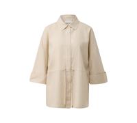 Tablier en lin mÃ©langÃ© col chemise femme COMMA Beige XS