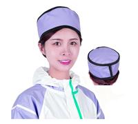Tablier en Plomb Casquette De Protection En Plomb Violette Pour Radiographie, Protection Contre Les Radiations Lors D'examens IRM Et Tomodensitométrie(0.35mmpb)
