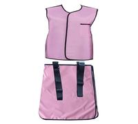 Tablier en Plomb Costume Rose De Gilet Jupe Protection Rayon X Pour Des Laboratoires, Tablier Réglable Plomb D'adulte 0.5mmpb(Large)