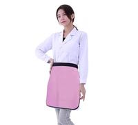 Tablier en Plomb Tablier De Protection Contre Les Rayons X Rose, Léger, Souple Et Réglable, For Laboratoire Dentaire, Hôpital For Animaux De Compagnie, 45 X 45 Cm(0.5MMPB)