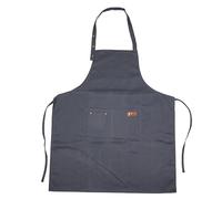 Tablier en polyester avec sangle de cou réglable et boutons - Tablier de cuisine unisexe de style coréen pour la cuisine ou le travail de restaurant - Bavoir durable avec poche avant