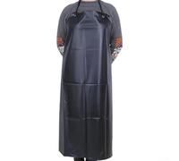 Tablier en PU imperméable et résistant à l'huile, 105 x 75 cm, bavoir industriel sans manches pour abattoir, transformation alimentaire et travail de cuisine