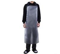 Tablier en PVC imperméable et résistant à l'huile transparent pour la cuisine, la pâtisserie, la cuisine et les travaux ménagers avec protection intégrale et facile à nettoyer (110 x 65 cm)