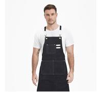 Tablier en toile pour homme, imperméable, durable et réglable pour le jardin, Barista tablier