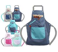 Tablier et gant de cuisine à carreaux Emily's pour enfants 468.550, 7-12 ans, Fusée de la Cuisine