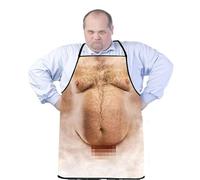 Tablier fantaisie amusant - Cadeau fantaisie réglable - Bavoir imprimé amusant - Pour cuisine, barbecue, fête - Tablier de chef pour adultes - Tablier pour mari et anniversaire, Teint, taille unique