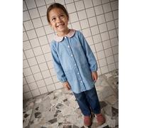 Tablier fille personnalisable bleu jean 8A